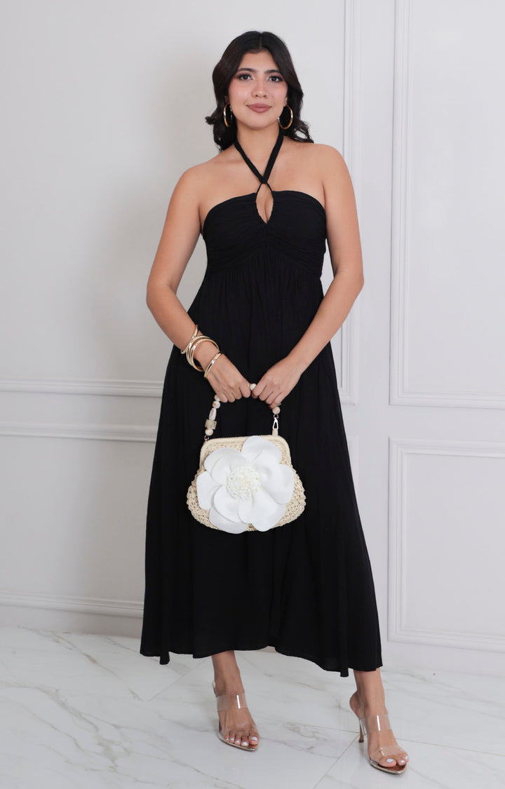 Vestido largo tipo halter - VESTIDO CORTO REGULAR Boutiquemirel 