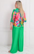 Conjunto verde estampado - CONJUNTO CURVY Boutiquemirel 