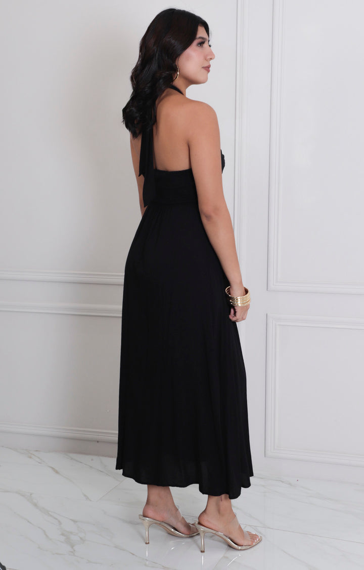 Vestido largo tipo halter - VESTIDO CORTO REGULAR Boutiquemirel 