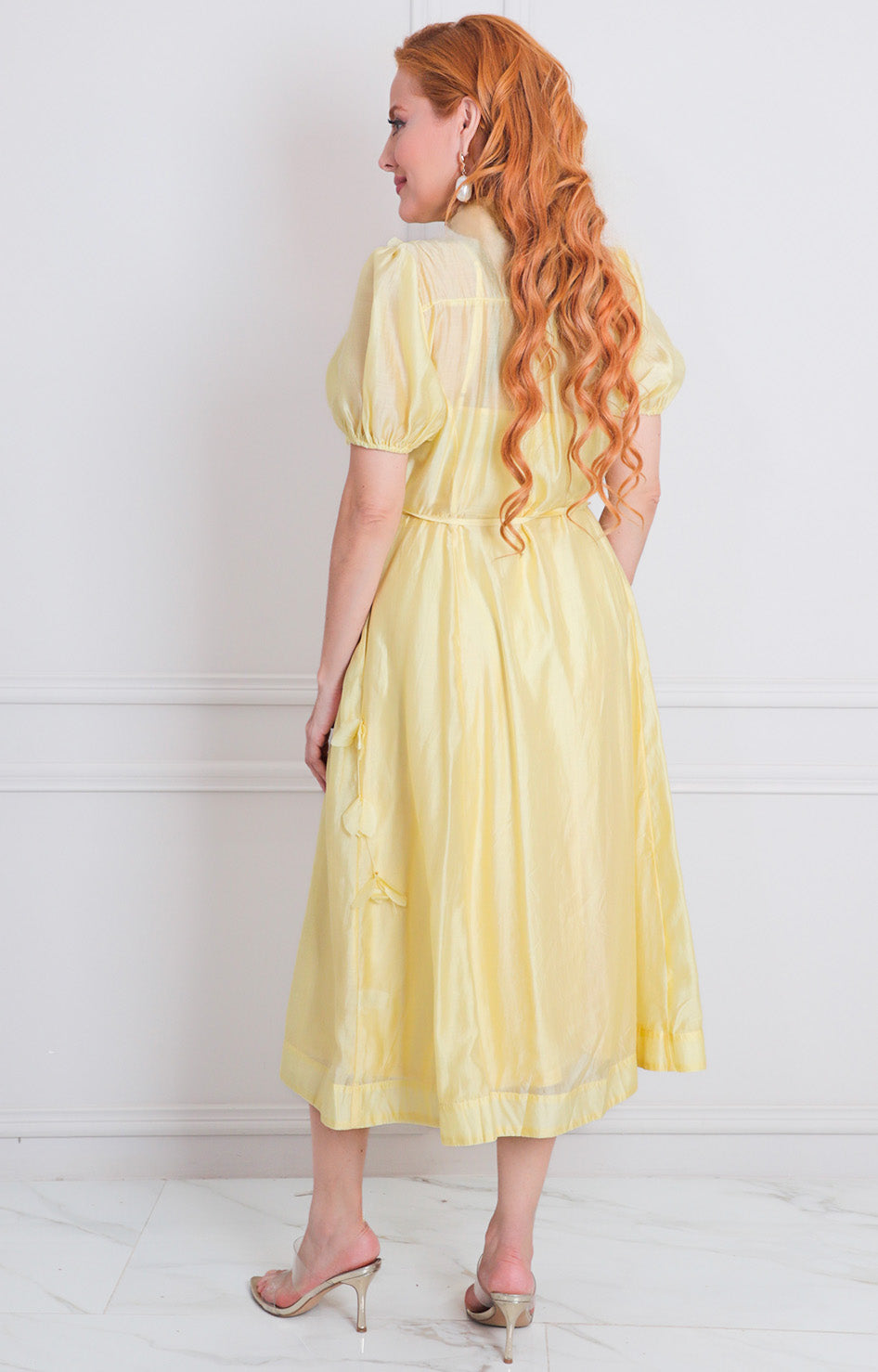 Vestido amarillo con botones - VESTIDO LARGO REGULAR Boutiquemirel 