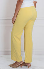 Pantalon amarillo liso