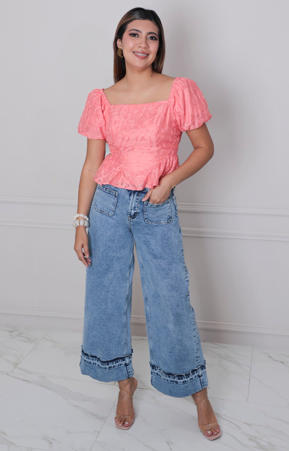 Blusa con bordado - BLUSAS REGULAR Boutiquemirel 