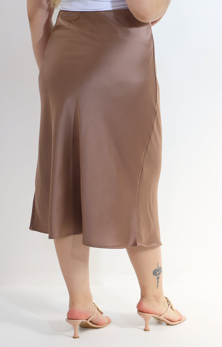 Falda cafe midi - FALDA Boutiquemirel 