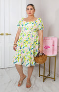 Vestido estampado multicolor