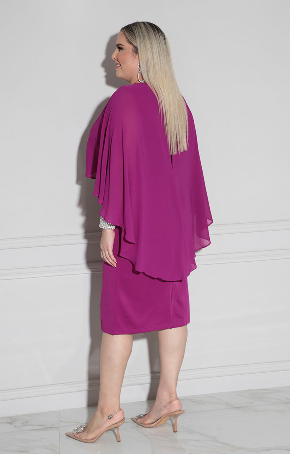 Vestido magenta formal