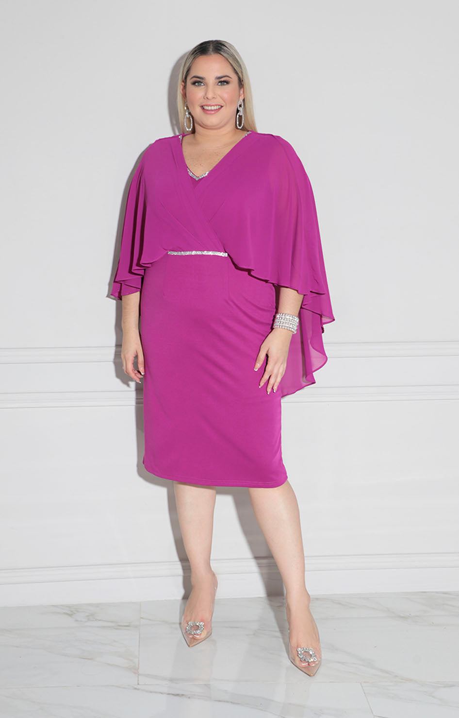 Vestido magenta formal - VESTIDO XL Boutiquemirel 