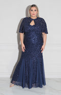 Vestido azul con lentejuela - VESTIDO XL Boutiquemirel 