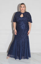 Vestido azul con lentejuela - VESTIDO XL Boutiquemirel 