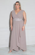 Palazzo beige de gala - PALAZZO XL Boutiquemirel 