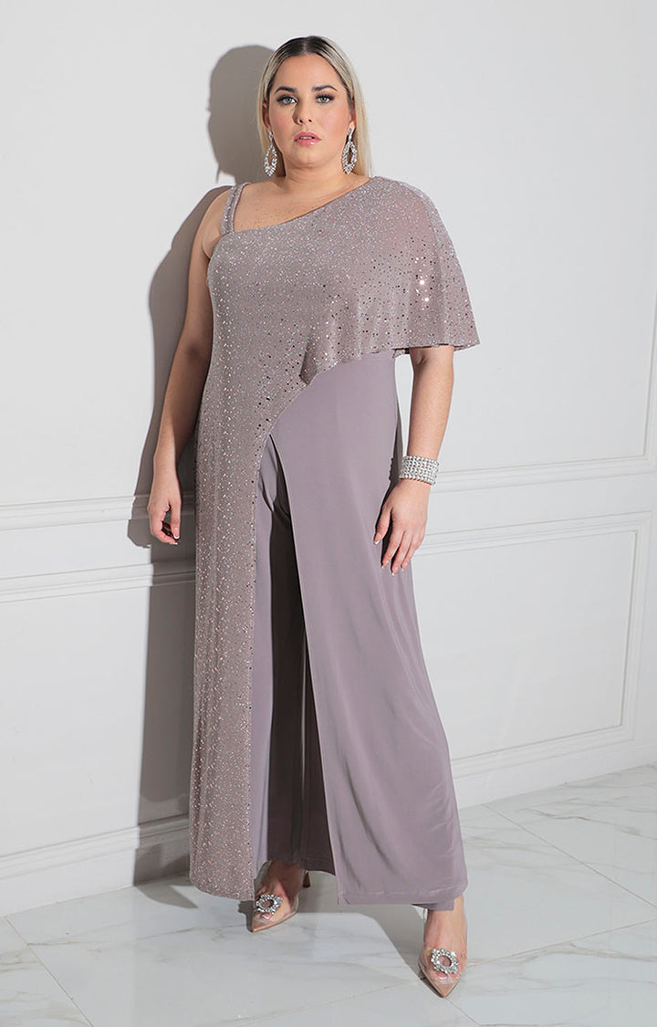 Palazzo beige de gala