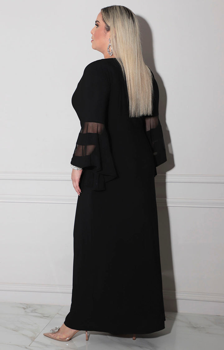 Vestido formal negro