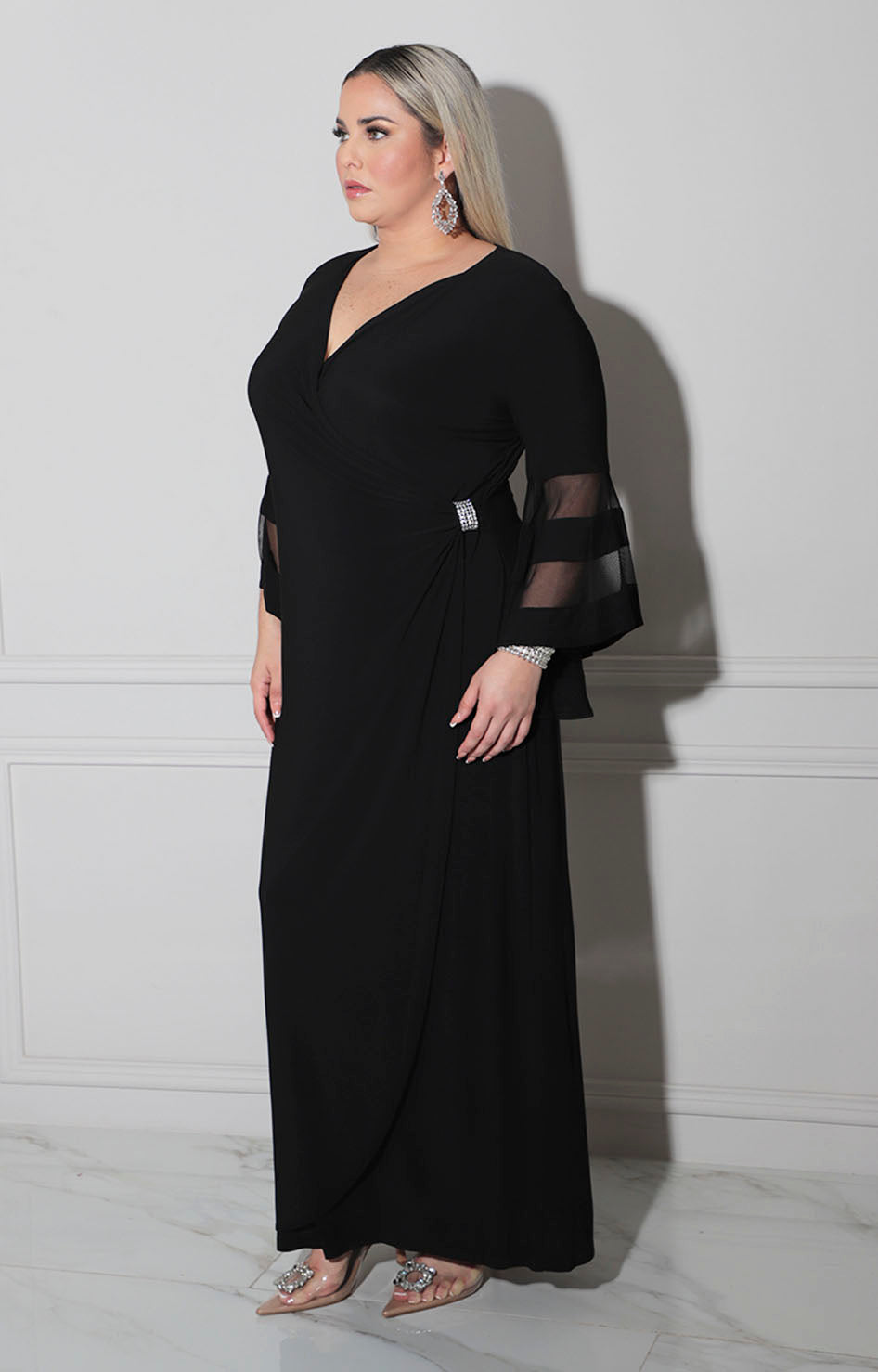 Vestido formal negro