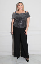 Palazzo negro de gala - PANTALON XL Boutiquemirel 