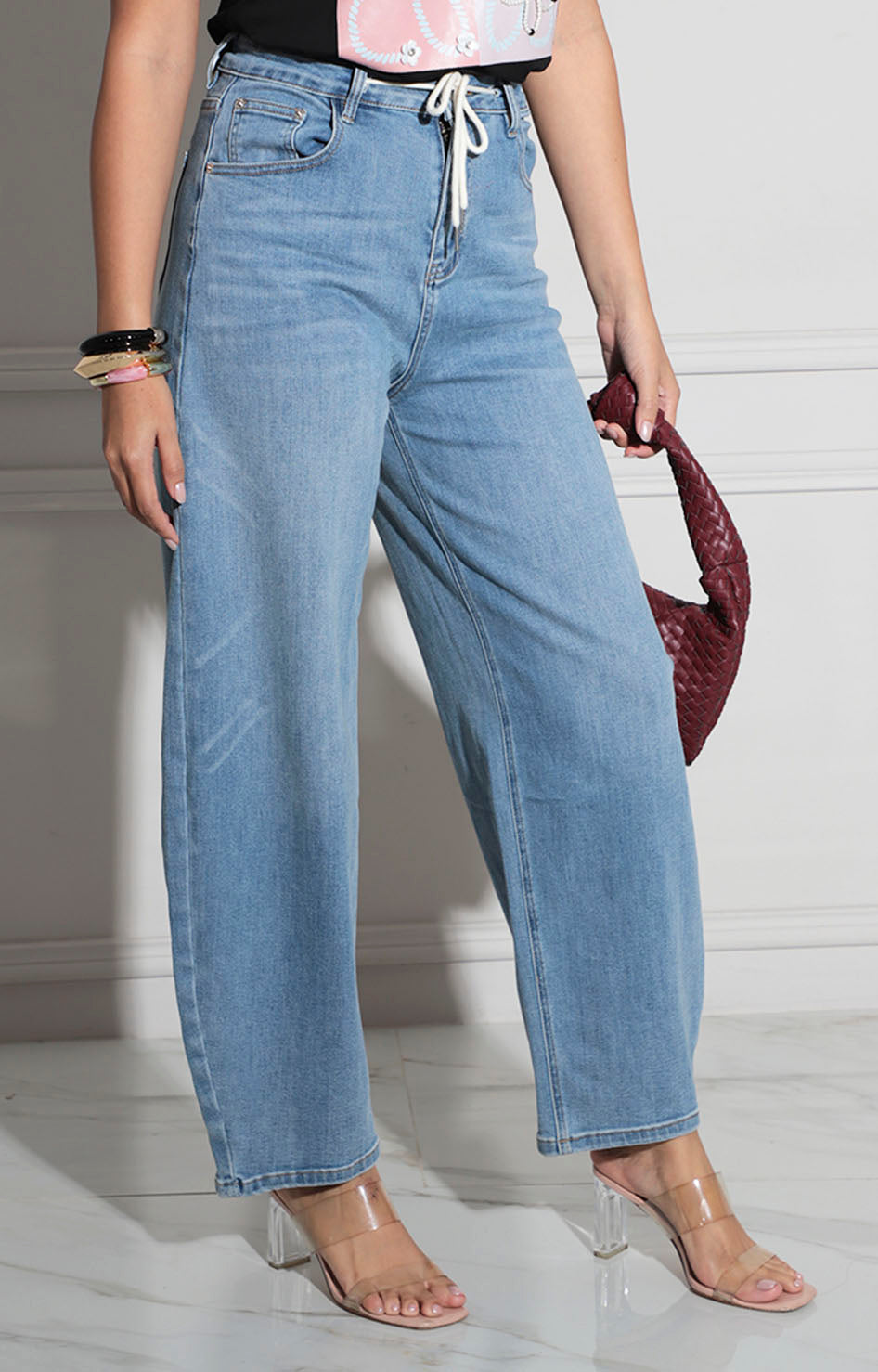 Pantalón de mezclilla recto