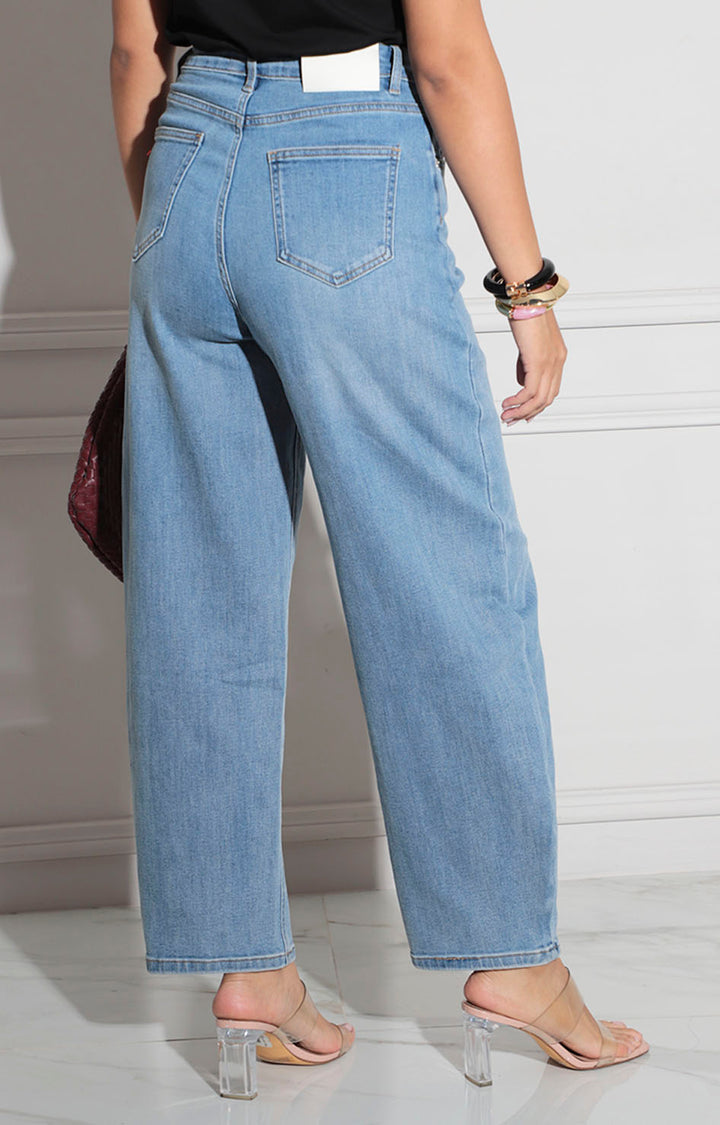 Pantalón de mezclilla recto