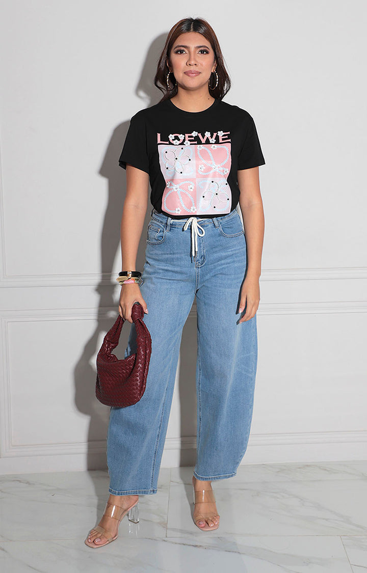 Pantalón de mezclilla recto