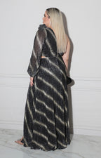 Vestido negro con dorado - VESTIDO XL Boutiquemirel 