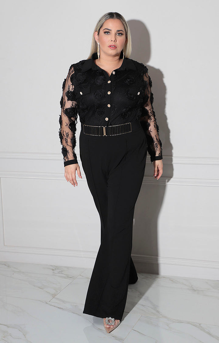 Palazzo negro con apliccaiones 3D