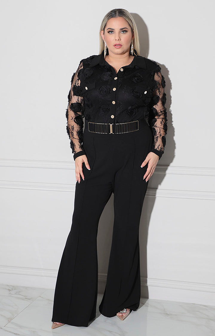 Palazzo negro con apliccaiones 3D