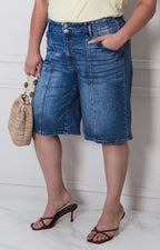 Short de mezclilla - SHORT MEZCLILLA CURVY Boutiquemirel 