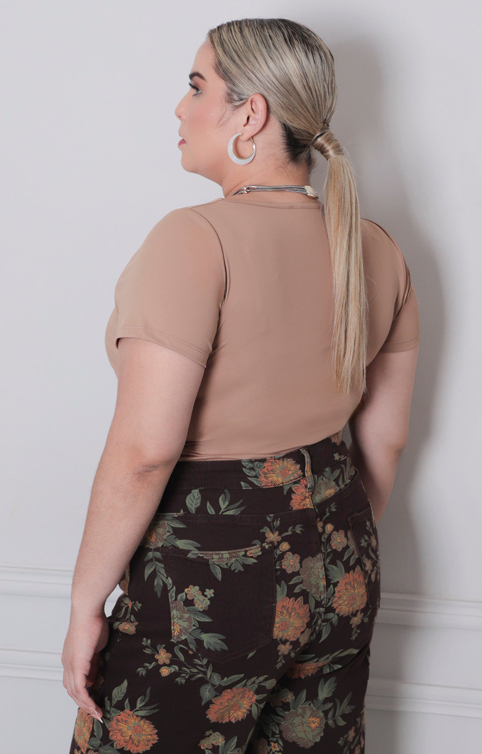 Blusa lisa con mangas - BLUSAS CURVY Boutiquemirel 