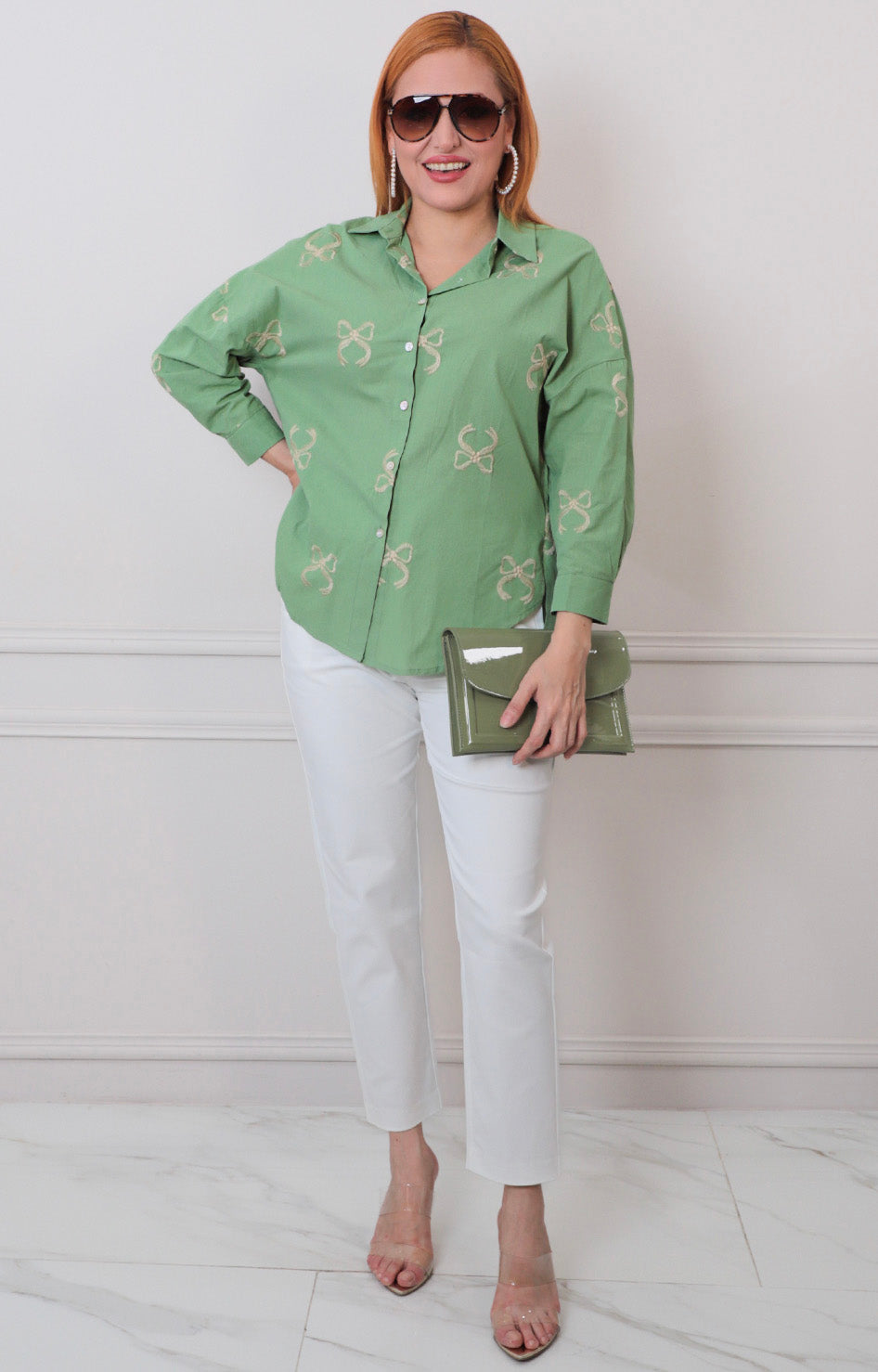 B*4-26*NAANAA*TP1006-8*VERDE - BLUSAS REGULAR Boutiquemirel 
