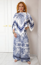 Conjunto estampado toile azul
