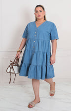 Vestido de mezclilla con botones