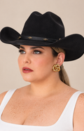 Sombrero vaquero negro con conchos Boutiquemirel񎟀