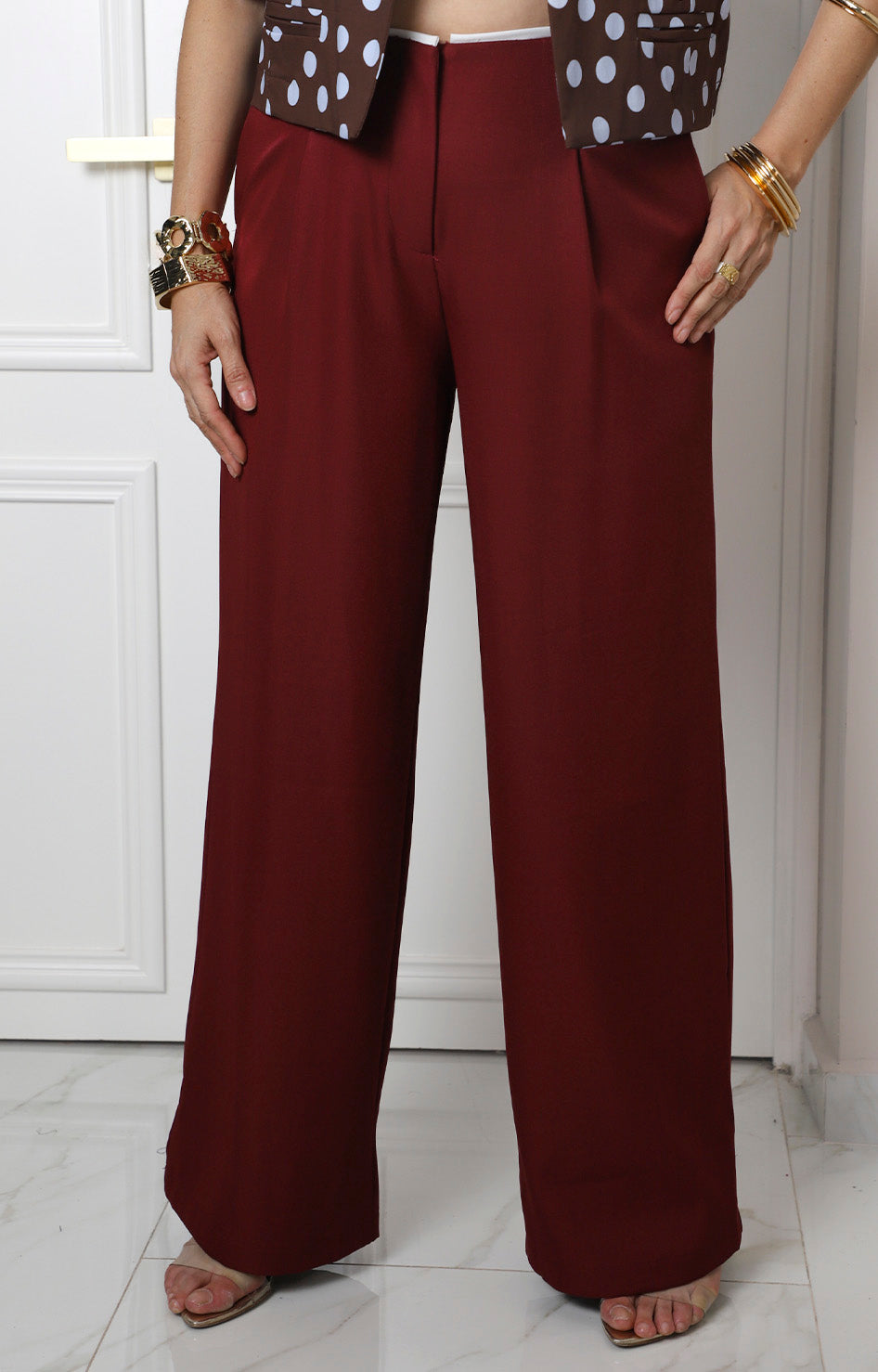 Pantalón sastre de pierna ancha