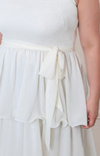 Vestido de tirantes con tablones - VESTIDO LARGO CURVY Boutiquemirel 