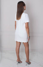 Vestido blanco con moños - VESTIDO Boutiquemirel 
