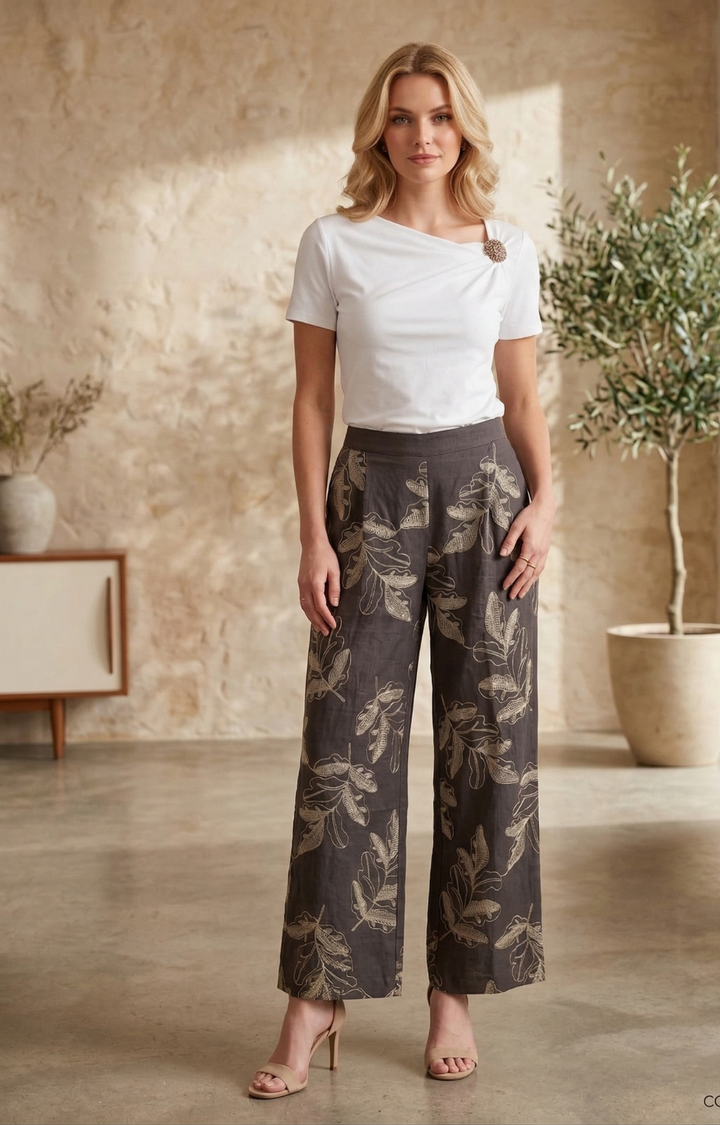 Pantalónes bordados - PANTALON REGULAR Boutiquemirel 