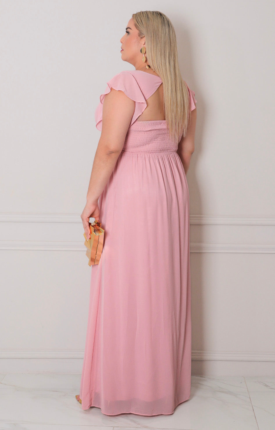 Vestido rosa de fiesta - VESTIDO CURVY Boutiquemirel 