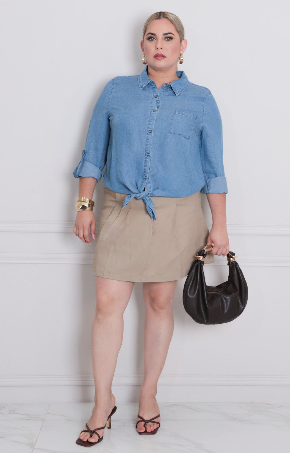 Blusa de mezclilla - BLUSAS CURVY Boutiquemirel 