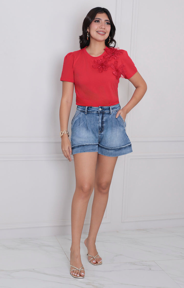 short de mezclilla - SHORT REGULAR Boutiquemirel 