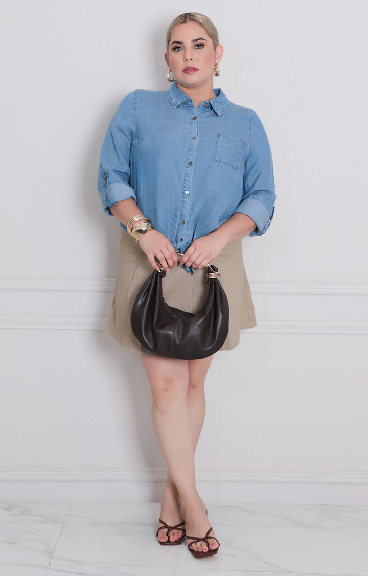 Blusa de mezclilla - BLUSAS CURVY Boutiquemirel 