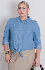 Blusa de mezclilla - BLUSAS CURVY Boutiquemirel 