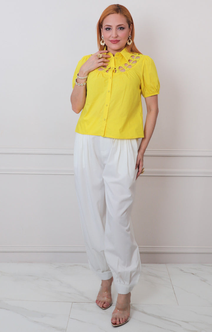 B*4-26*AVALILABLE*B10839W*AMARILLO - BLUSAS REGULAR Boutiquemirel 