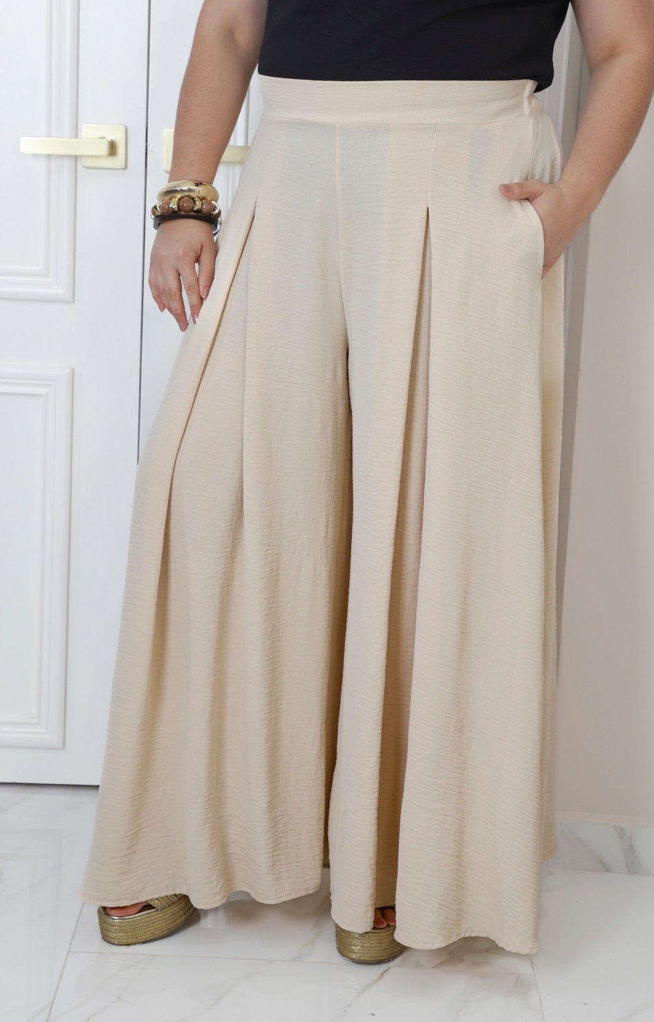 Pantalón corte amplio