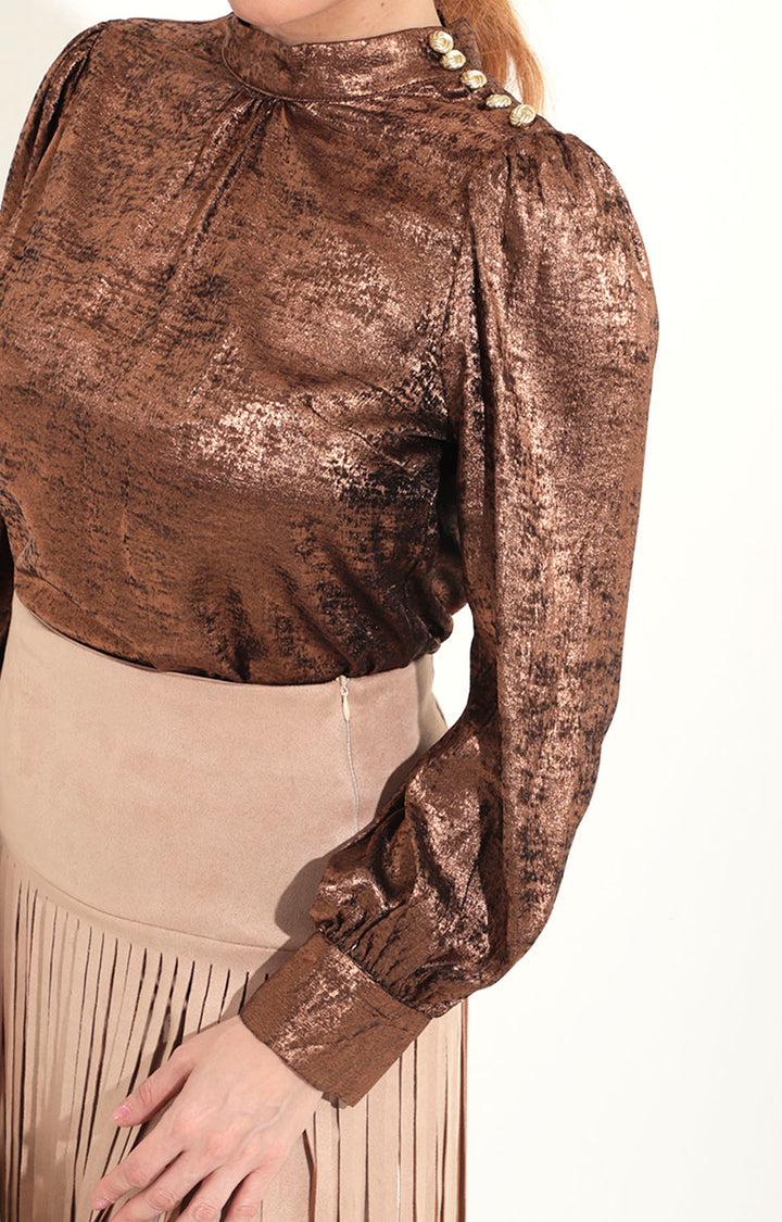 Blusa cafe manga larga - BLUSA Boutiquemirel 