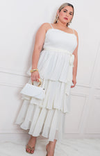 Vestido de tirantes con tablones - VESTIDO LARGO CURVY Boutiquemirel 