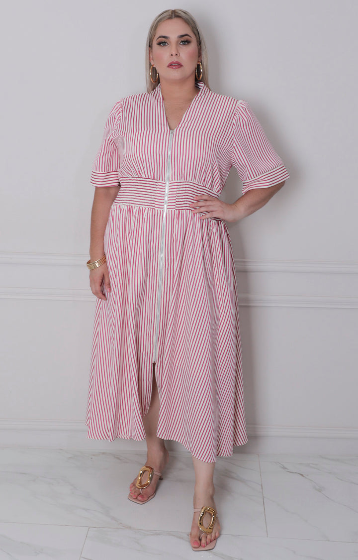 V*2-26*SHE+SKY*PST1237*ROJO - VESTIDO LARGO CURVY Boutiquemirel 