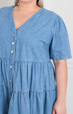 Vestido de mezclilla con botones