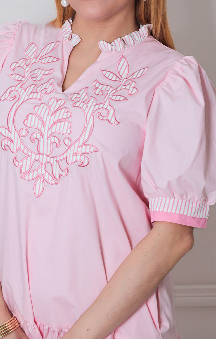 Vestido rosa corto - VESTIDO CORTO REGULAR Boutiquemirel 
