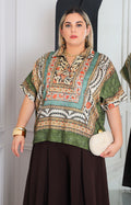 Blusa camisera verde boho