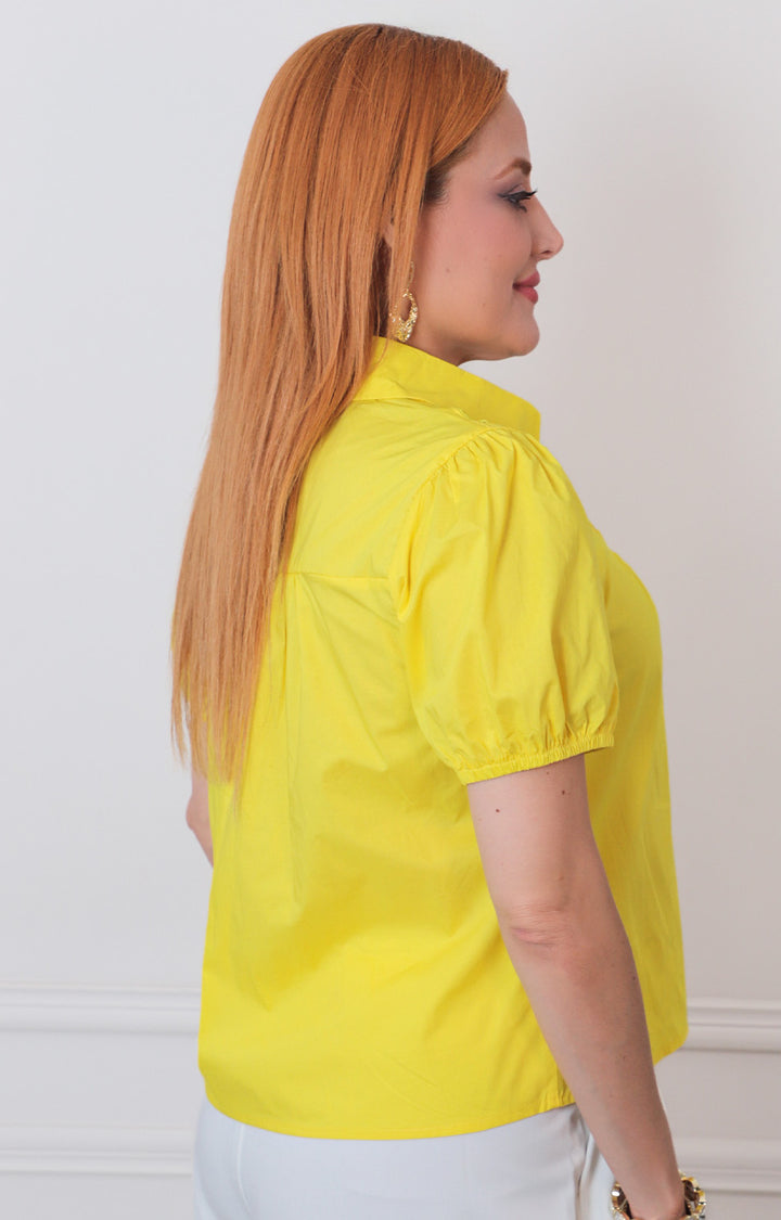 B*4-26*AVALILABLE*B10839W*AMARILLO - BLUSAS REGULAR Boutiquemirel 