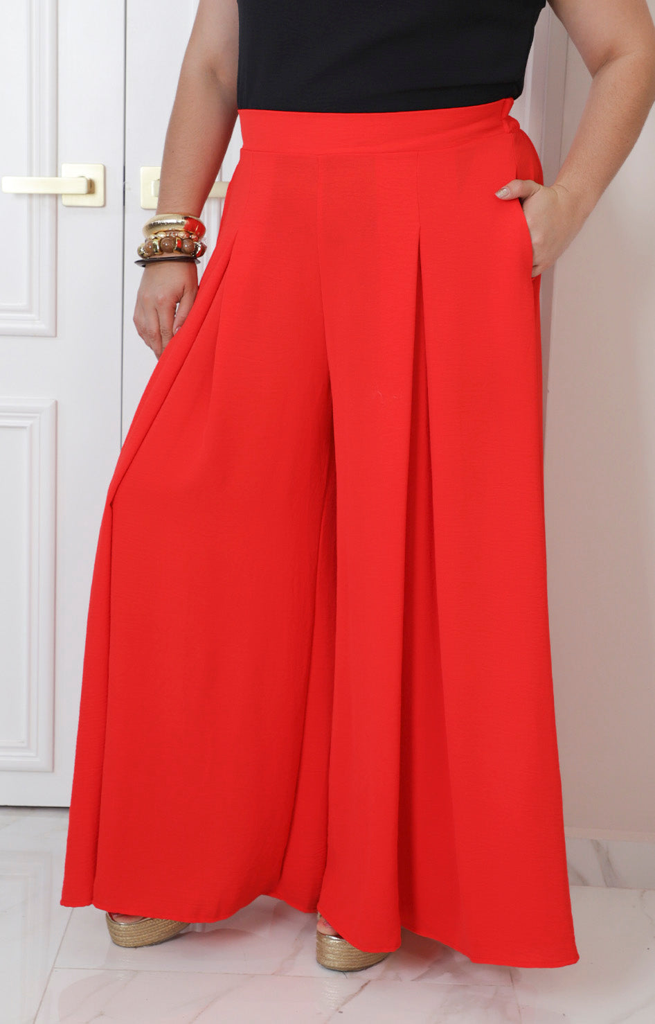 Pantalón corte amplio