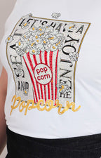 Blusa estampada con brillos