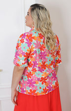 Blusa estampada de flores